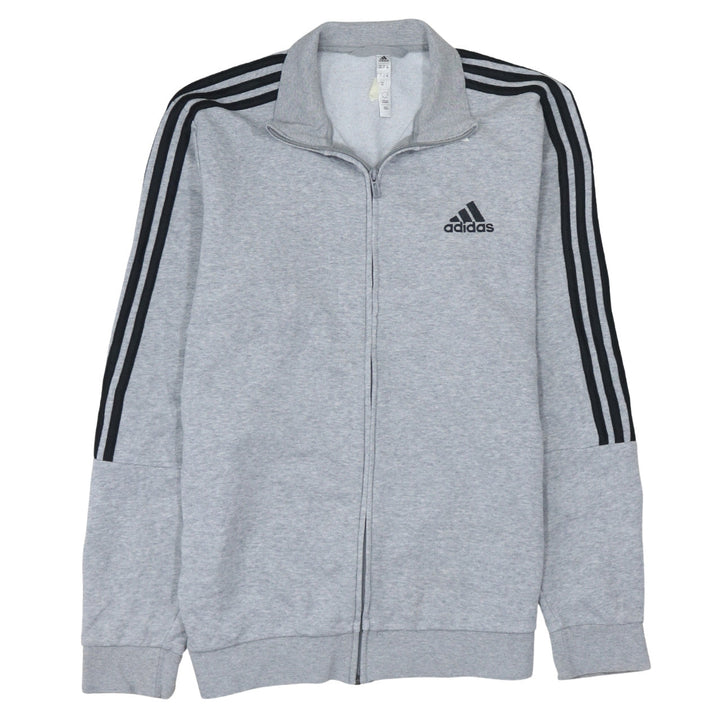 Adidas Mens Grey Full Zip Sweatshirt Jacket Size M Regular Fit