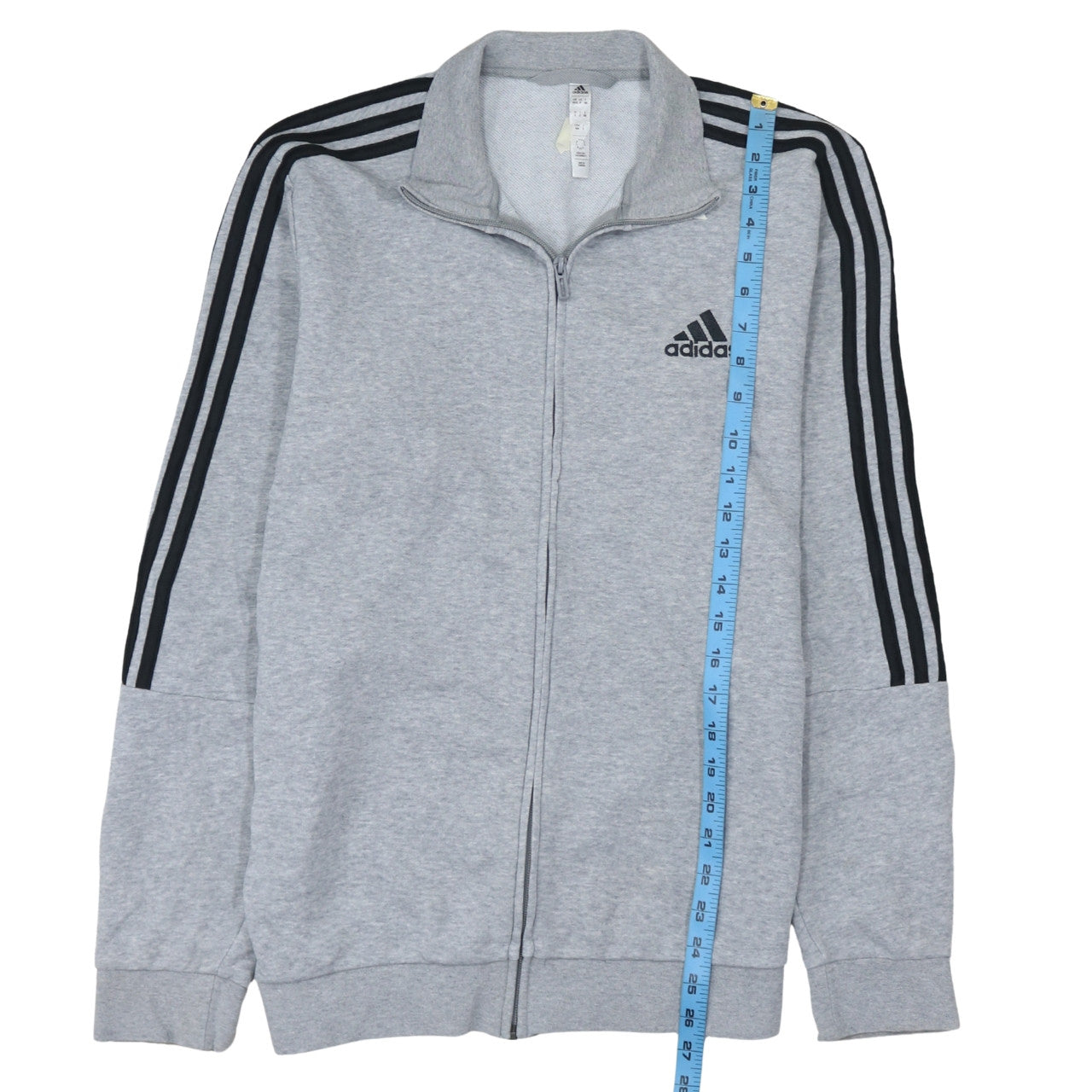 Adidas Mens Grey Full Zip Sweatshirt Jacket Size M Regular Fit