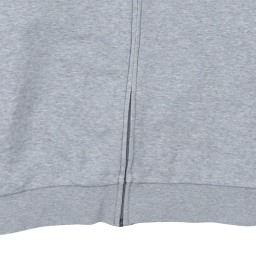 Adidas Mens Grey Full Zip Sweatshirt Jacket Size M Regular Fit