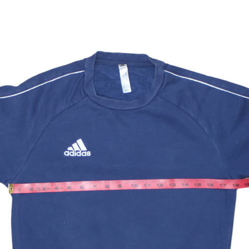 Adidas Men's Blue XS Crew Neck Pullover Sports Sweatshirt