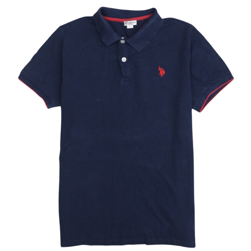 U.S. Polo Assn. Men's Blue Regular Fit Cotton Polo Shirt L