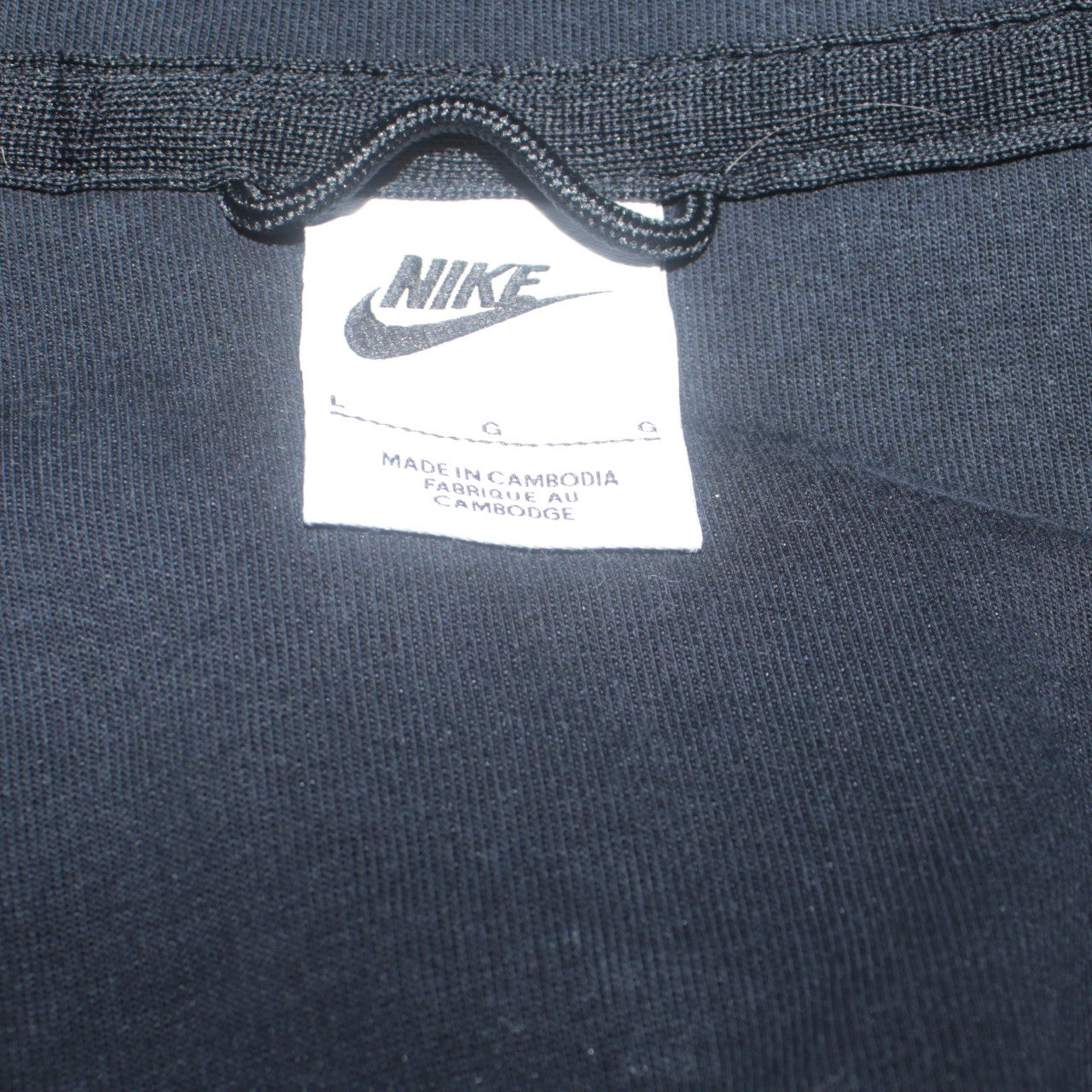 Nike Men's Black Full Zip Hoodie Size L Sportswear Fleece Jacket