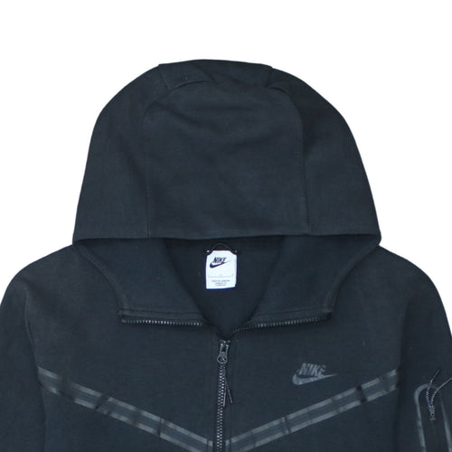 Nike Men's Black Full Zip Hoodie Size L Sportswear Fleece Jacket