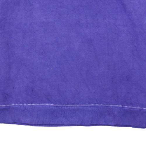 Tommy Jeans Men's Purple Logo Crew Neck Sweatshirt Size M