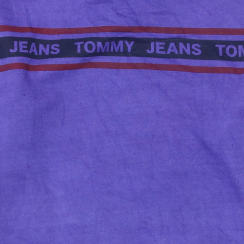 Tommy Jeans Men's Purple Logo Crew Neck Sweatshirt Size M