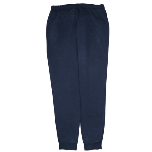 Adidas Womens Blue Jogger Sweatpants L Fleece Tapered Trousers