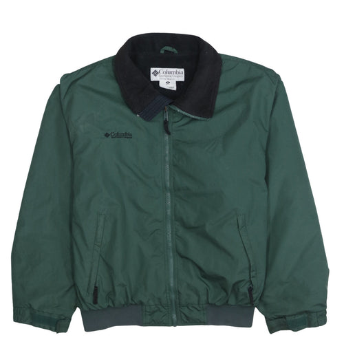 Columbia Men's Green Bomber Jacket M Nylon Outdoor Casual