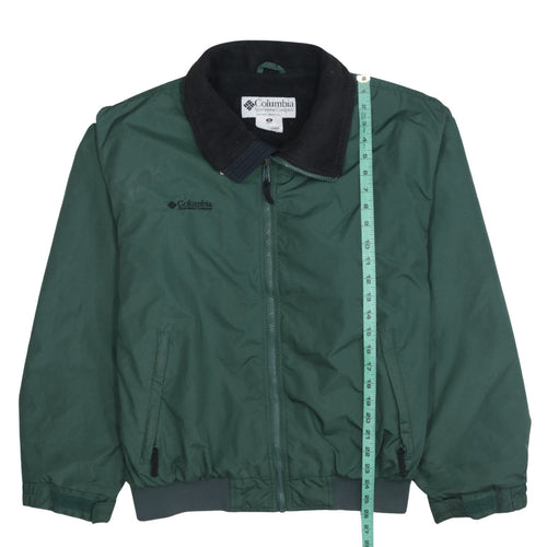 Columbia Men's Green Bomber Jacket M Nylon Outdoor Casual