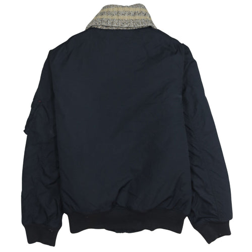 Tommy Hilfiger Men Blue L Bomber Jacket Nylon Winter Coat