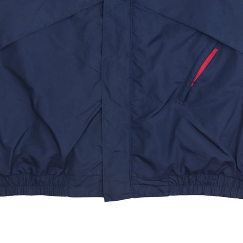 Columbia Men's Blue M Windbreaker Jacket with Red Lining