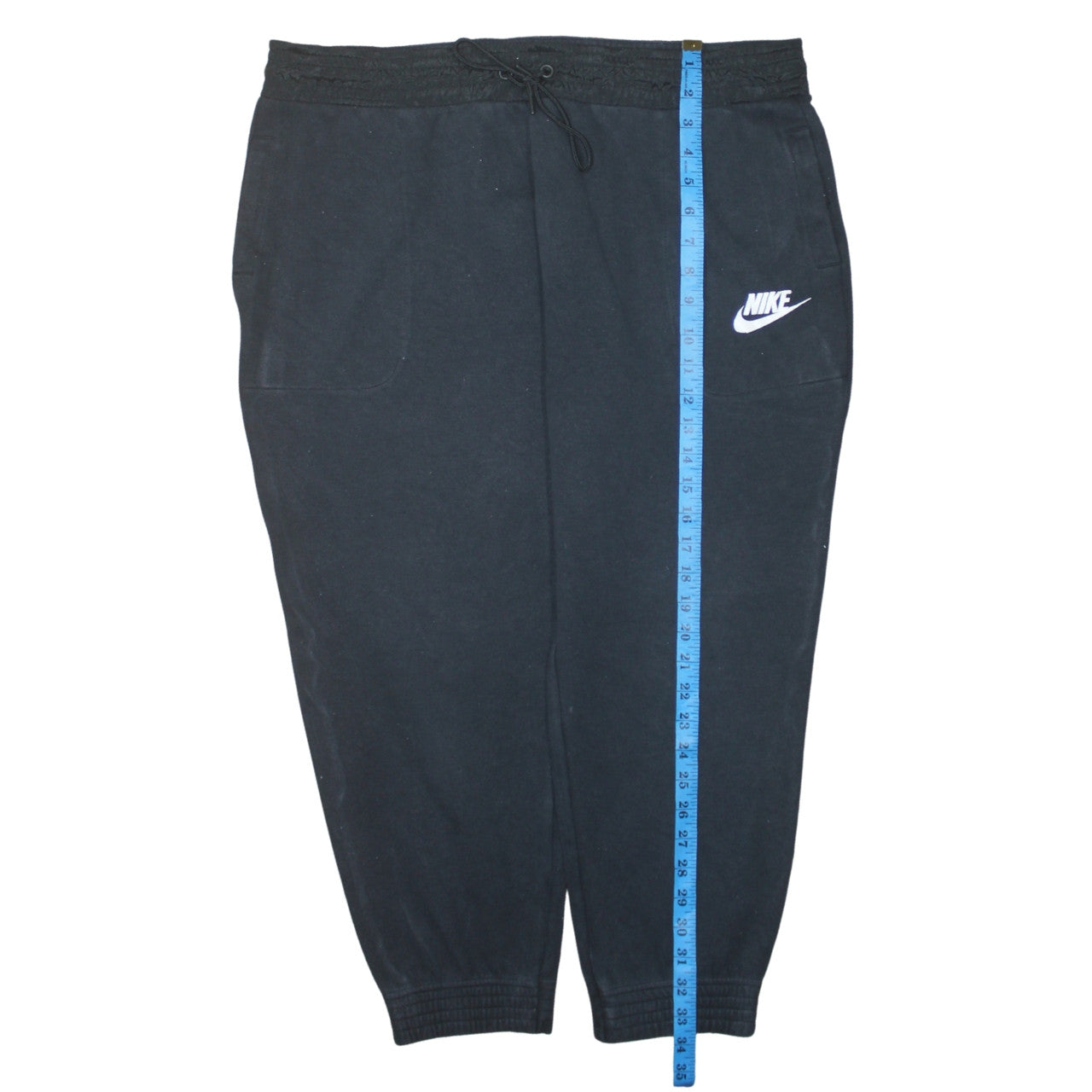 Nike Men's Black XL Jogger Sweatpants Elastic Waist Tapered Fit