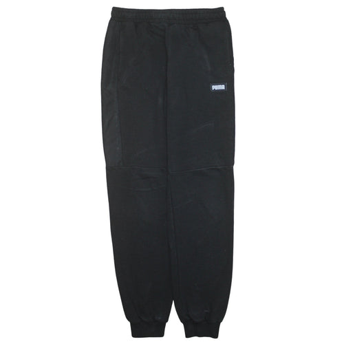 Puma Boys Black Jogger Sweatpants 14 Years Cotton Blend Fleece Trousers