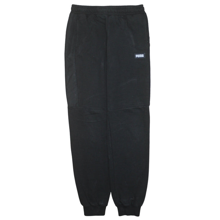 Puma Boys Black Jogger Sweatpants 14 Years Cotton Blend Fleece Trousers