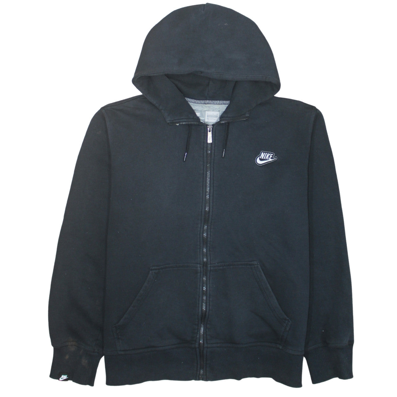 Nike Men's Black Full Zip Hoodie XL Sportswear Fleece Sweatshirt
