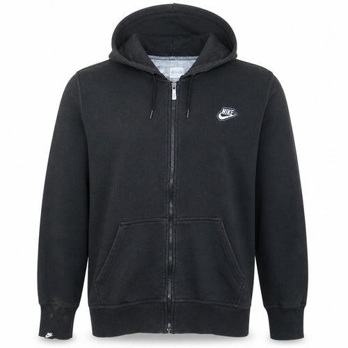 Nike Men's Black Full Zip Hoodie XL Sportswear Fleece Sweatshirt