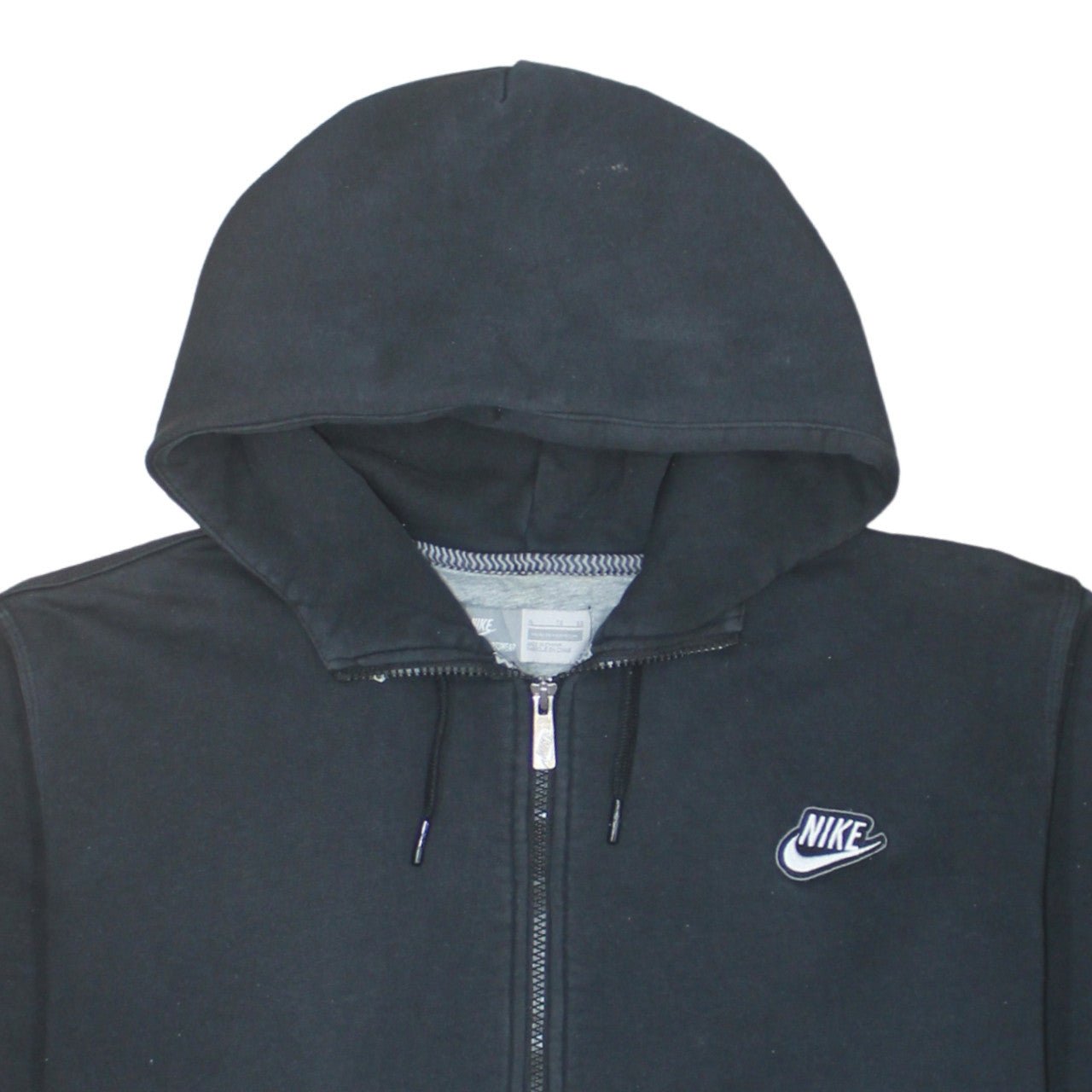 Nike Men's Black Full Zip Hoodie XL Sportswear Fleece Sweatshirt