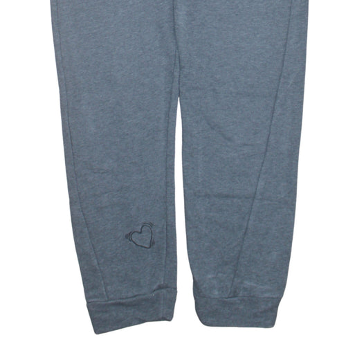 Adidas Womens Grey Cotton Blend Drawstring Sweatpants S