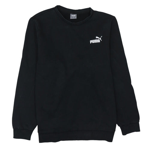 Puma Mens Black 2XL Pullover Sweatshirt Crew Neck Fleece