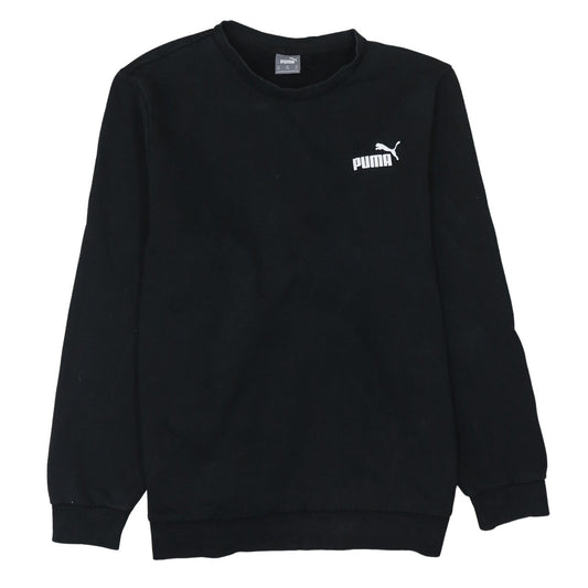 Puma Mens Black 2XL Pullover Sweatshirt Crew Neck Fleece