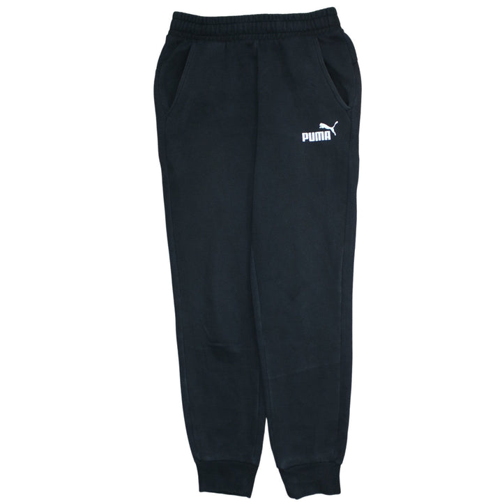 Puma Men's Black Small Regular Fit Fleece Sweatpants