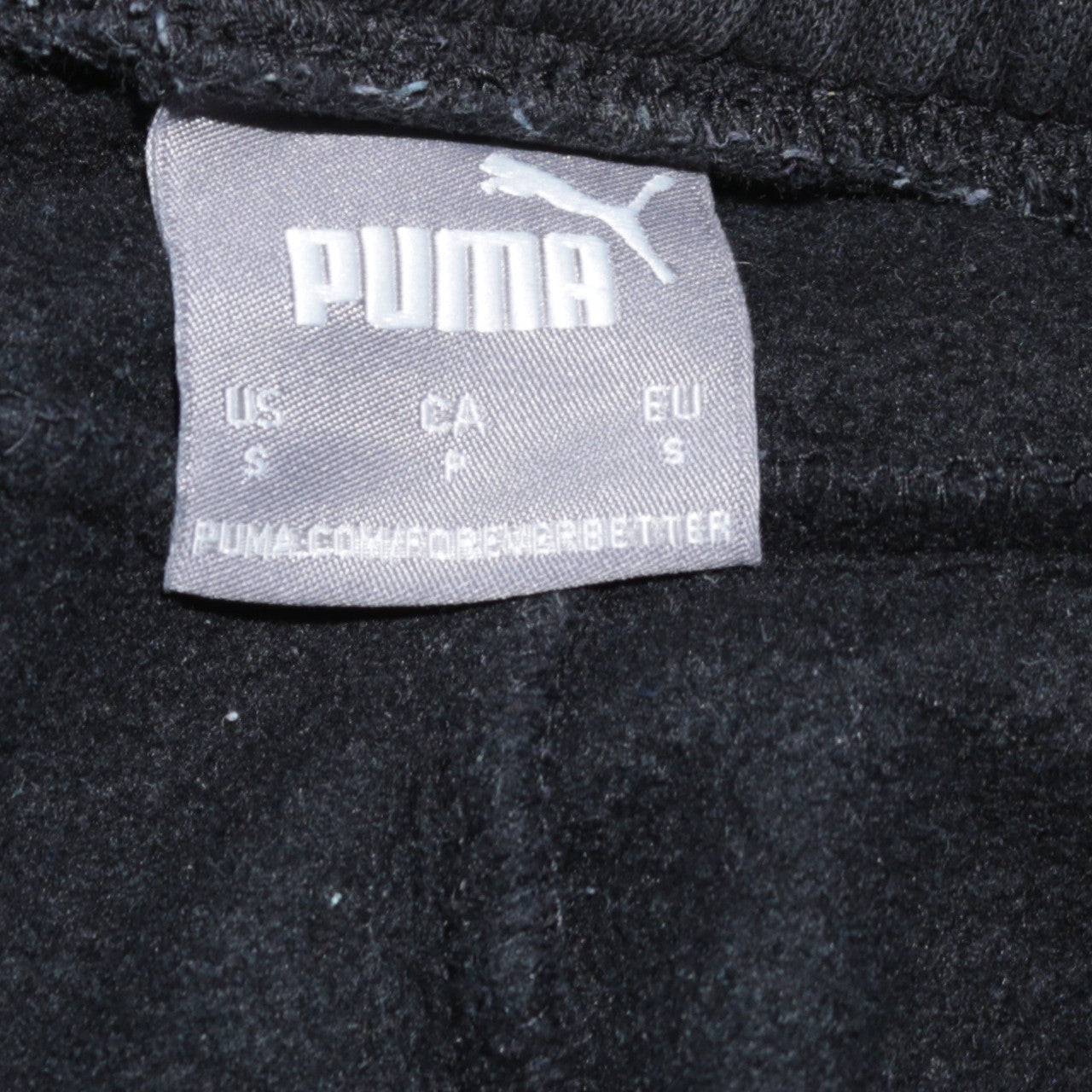 Puma Men's Black Small Regular Fit Fleece Sweatpants