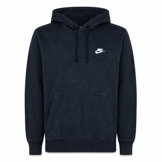 Front view of Nike Men's Black Pullover Hoodie Small Fleece Sportswear