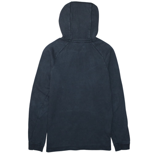 Nike Men Black Small Pullover Hoodie Fleece High Neck Logo Sportswear