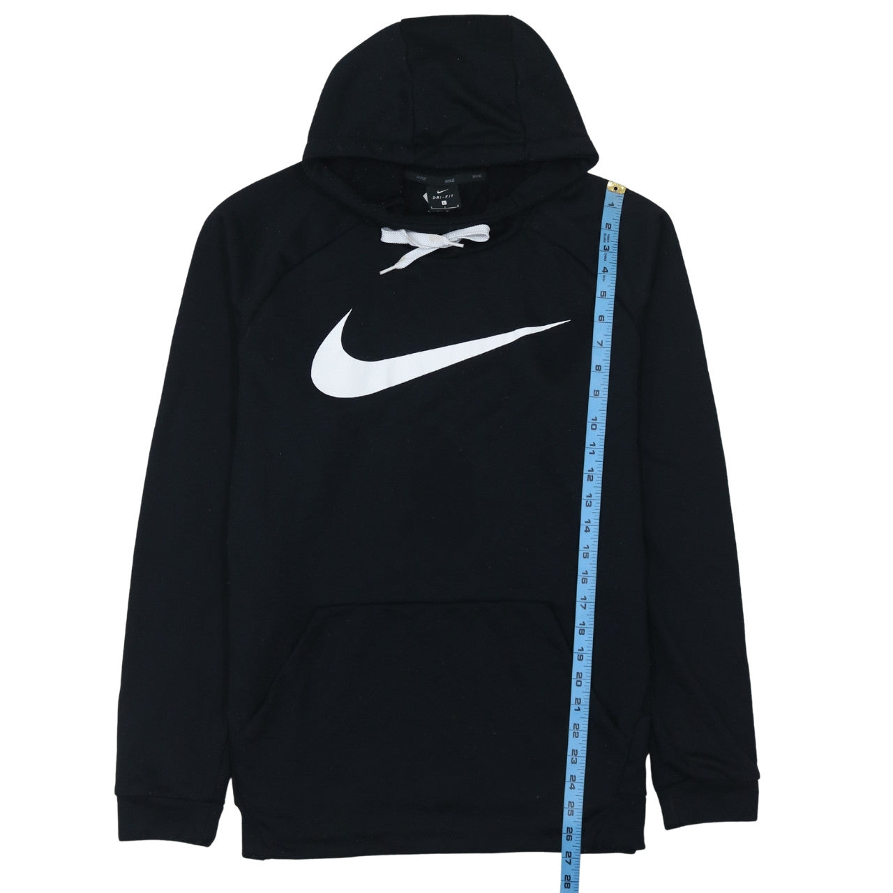 Nike Men's Black Dri-FIT Logo Pullover Hoodie Size L