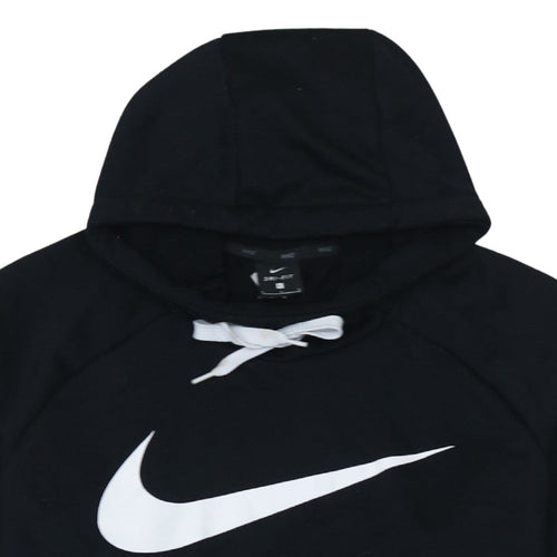 Nike Men's Black Dri-FIT Logo Pullover Hoodie Size L