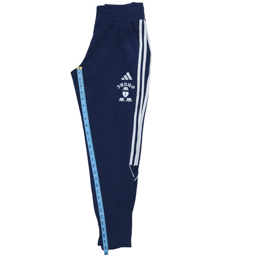 adidas Womens Blue Jogger Trousers Size M Elastic Waist Fleece
