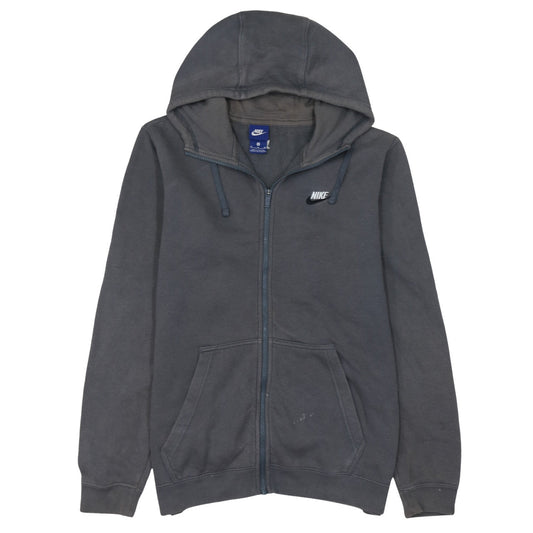 Nike Men's Grey Full Zip Hoodie Size M Fleece Sportswear