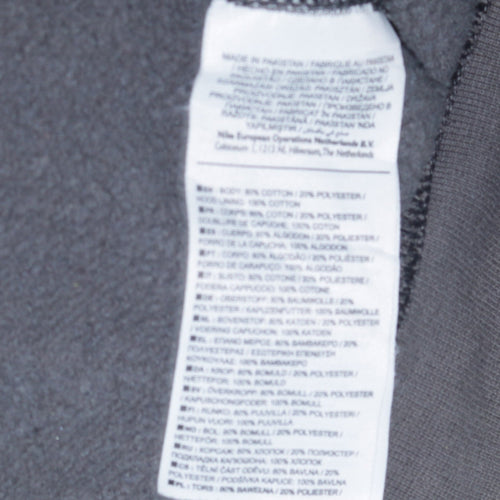 Nike Men's Grey Full Zip Hoodie Size M Fleece Sportswear