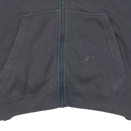 Nike Men's Grey Full Zip Hoodie Size M Fleece Sportswear
