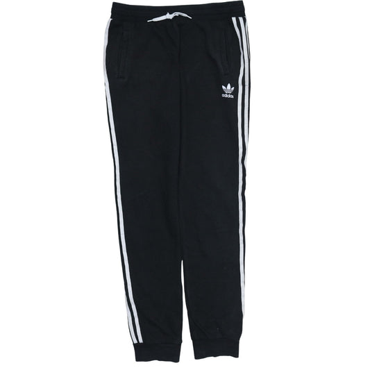 Adidas Boys Black Jogger Trousers 15-16 Years Elastic Waist Pockets