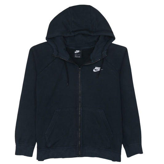 Nike Men's Black Full Zip Hoodie L Sportswear Cotton Sweatshirt