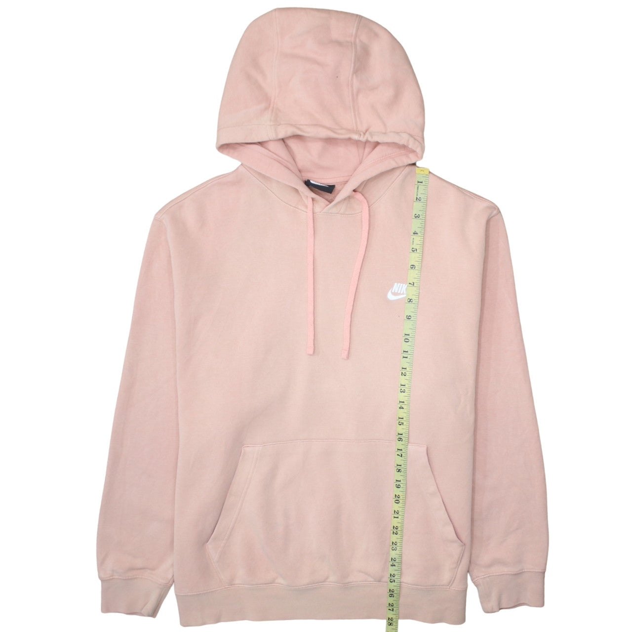 Nike Womens Pink Pullover Hoodie XL Cotton Blend Casual Sweatshirt