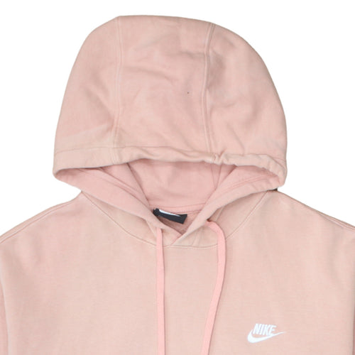Nike Womens Pink Pullover Hoodie XL Cotton Blend Casual Sweatshirt