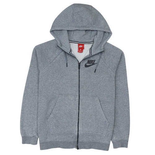 Nike Men's Grey Full Zip Hoodie M Regular Fit