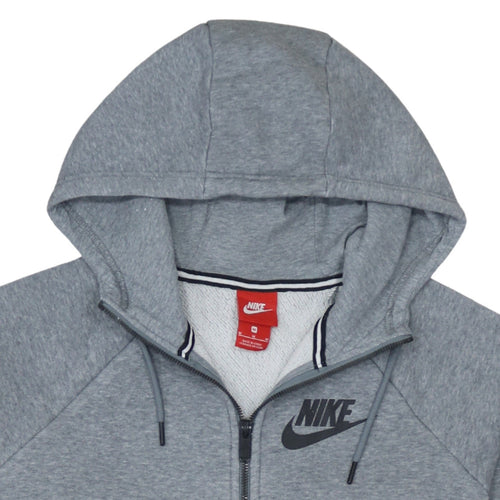 Nike Men's Grey Full Zip Hoodie M Regular Fit