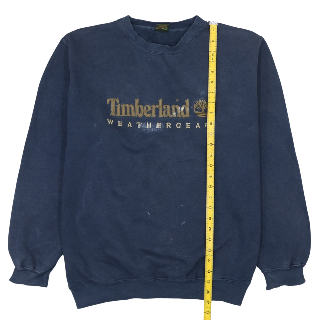 Timberland Men's Blue Logo Pullover Sweatshirt M Outdoor Fleece