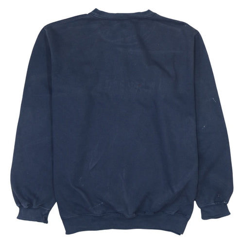 Timberland Men's Blue Logo Pullover Sweatshirt M Outdoor Fleece
