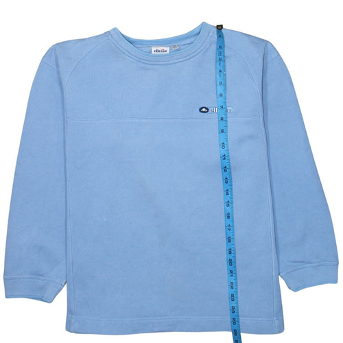Ellesse Womens Blue Pullover Sweatshirt UK 16 Crew Neck Fleece