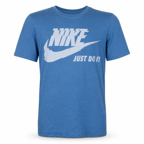 Nike Men's Blue Just Do It Graphic Athletic Fit T-Shirt M