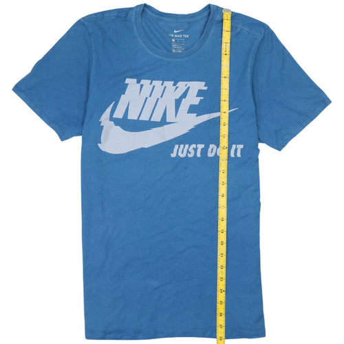 Nike Men's Blue Just Do It Graphic Athletic Fit T-Shirt M