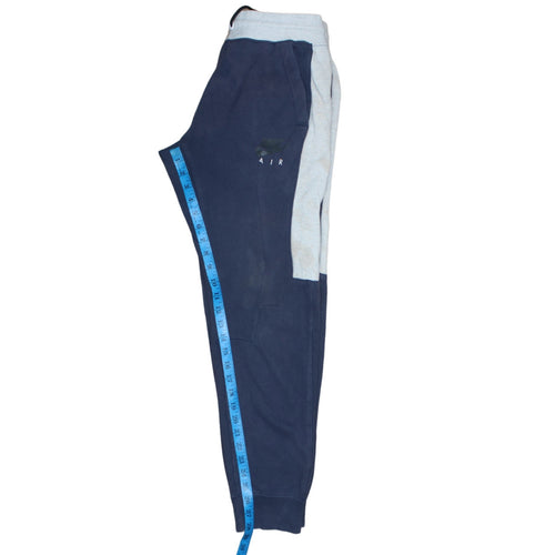 Nike Men's Blue Air Jogger Trousers Size M Fleece Drawstring