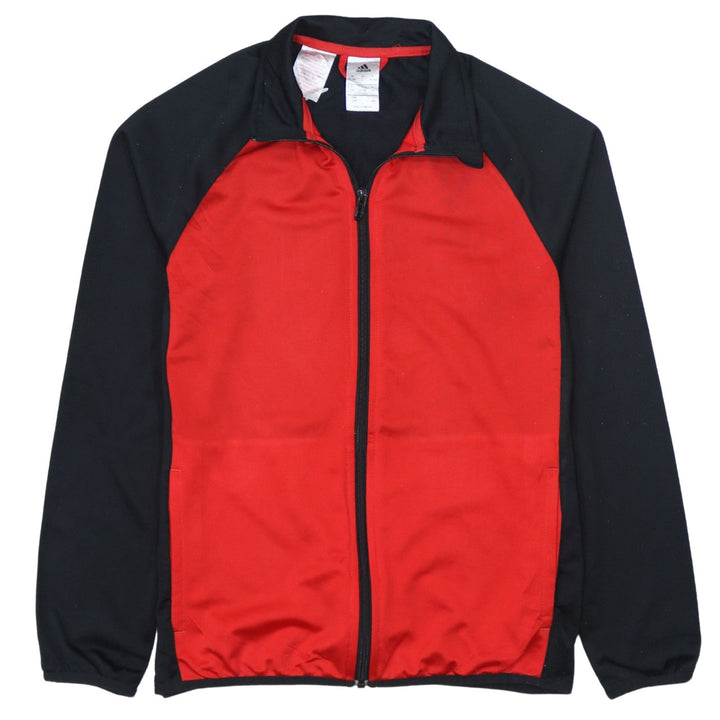 Adidas Boys Red & Black Full Zip Sweatshirt 13-14 Years Regular Fit