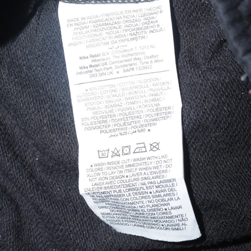 Nike Men’s Black Fleece Sweatpants Small Regular Fit Tapered Joggers