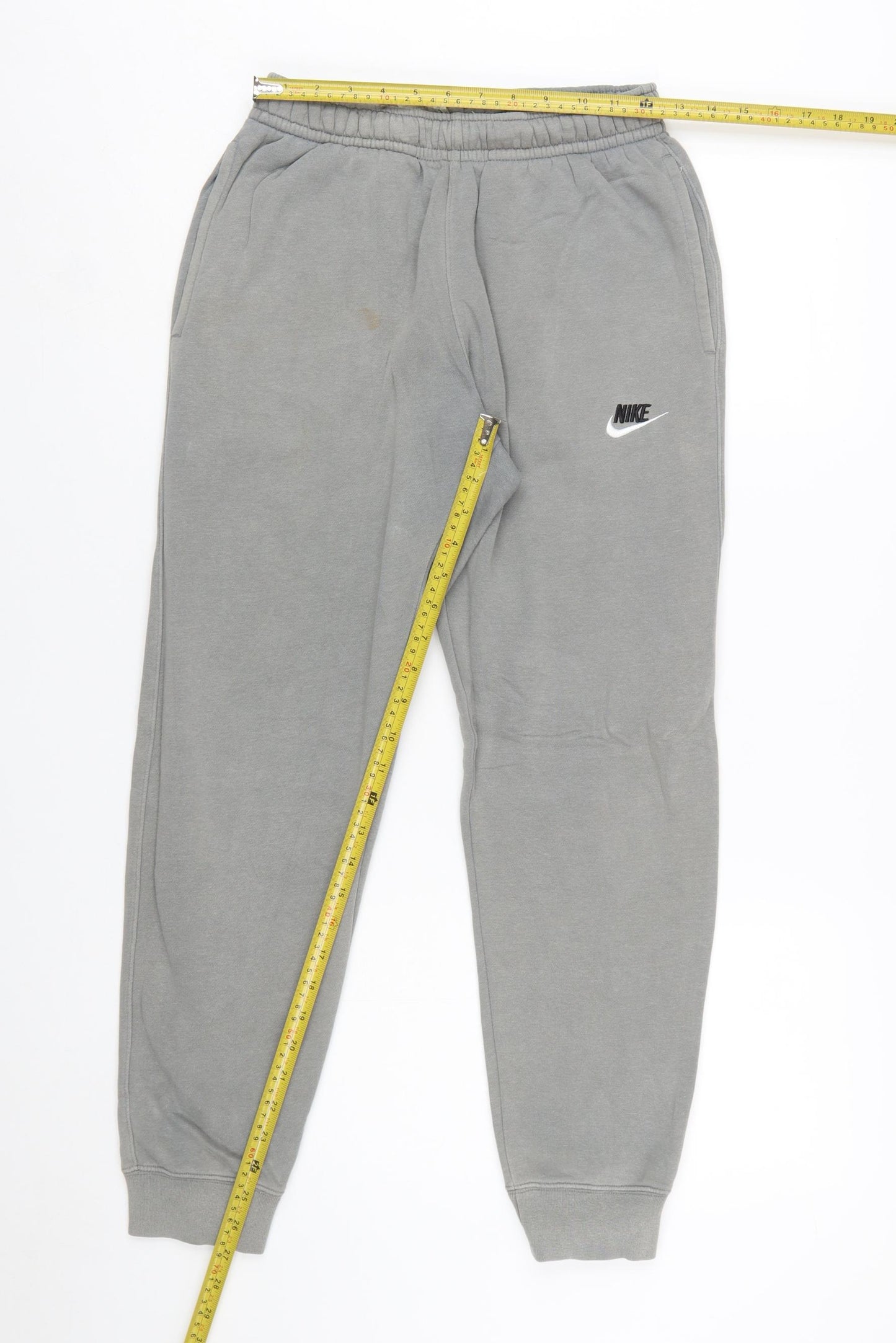 Nike Men's Grey XS Jogger Sweatpants with Elastic Waist and Logo