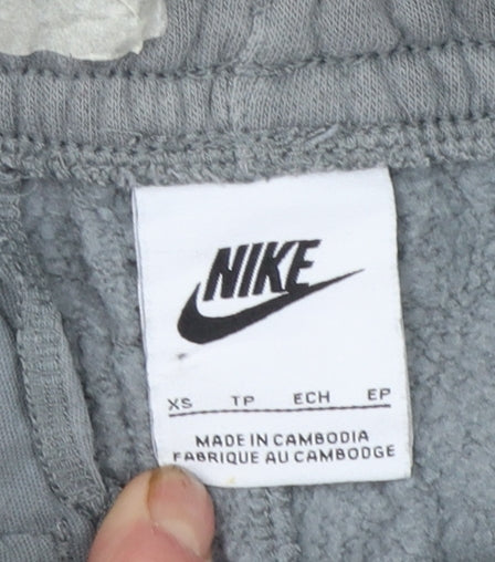Nike Men's Grey XS Jogger Sweatpants with Elastic Waist and Logo