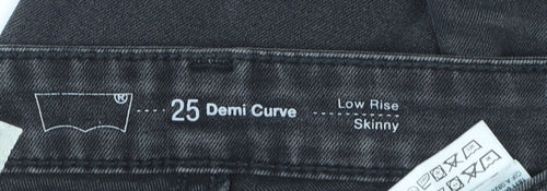 Levi's Women Black Low Rise Skinny Jeans Size 25